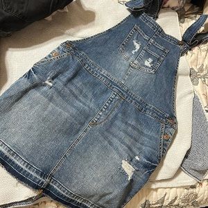 Mini dress over-alls